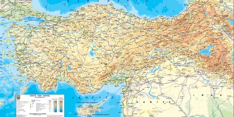 Türkiye Fiziki Haritası